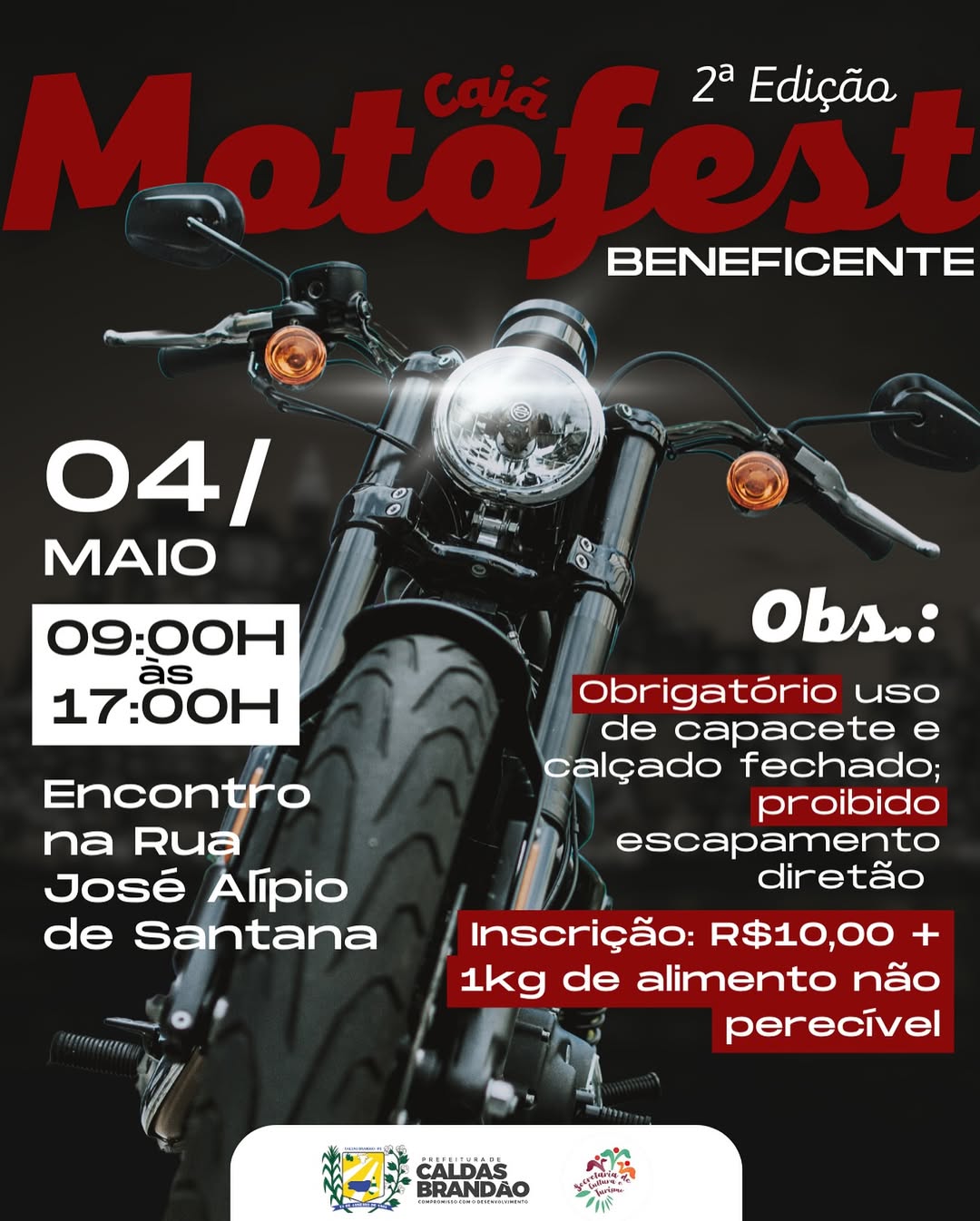 PREFEITO FÁBIO ROLIM APOIA 2ª EDIÇÃO DO CAJÁ MOTOFAST E PROMOVE MAIS UMA EDIÇÃO DO “CULTURA NA PRAÇA”