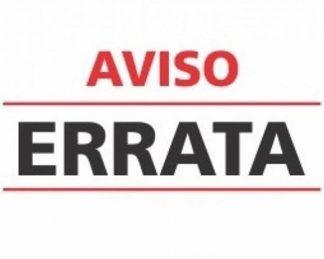 ERRATA DO EDITAL DE PROCESSO SELETIVO SIMPLIFICADO Nº 003/2026